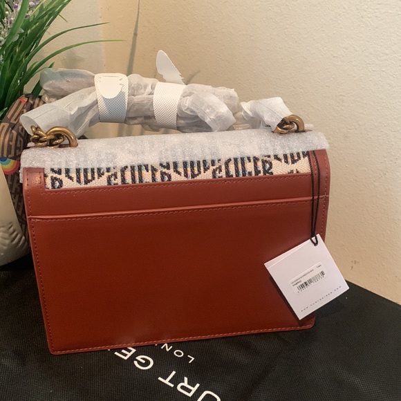 Kurt Geiger London Shoreditch Monogram Leather Shoulder Bag - Picture 12 of 16